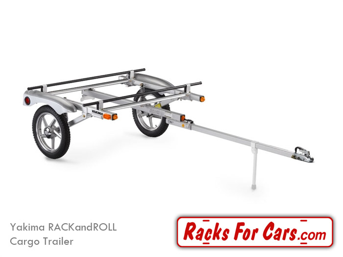 Yakima RACKandROLL Trailers carry all of your gear behind your ride on a light weight bar rack Racks For Cars Edmonton